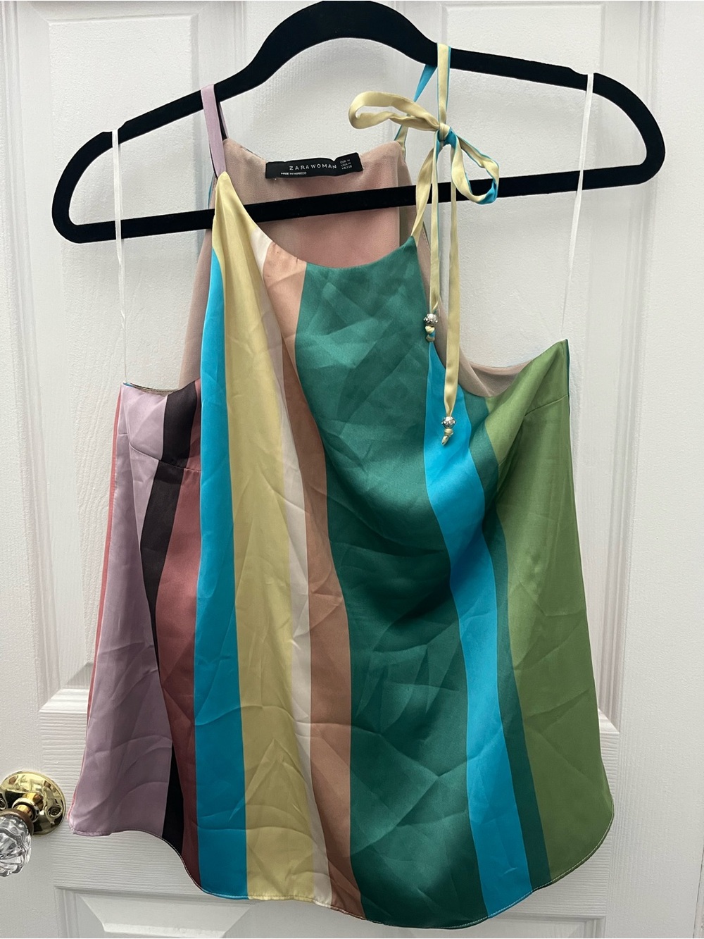 Striped Multicolour Haltered Top - Picture 6 of 11